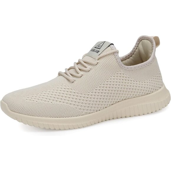 Men's Off White 1 Ultra Lightweight Breathable Walking Athletic Fashion Sneakers
